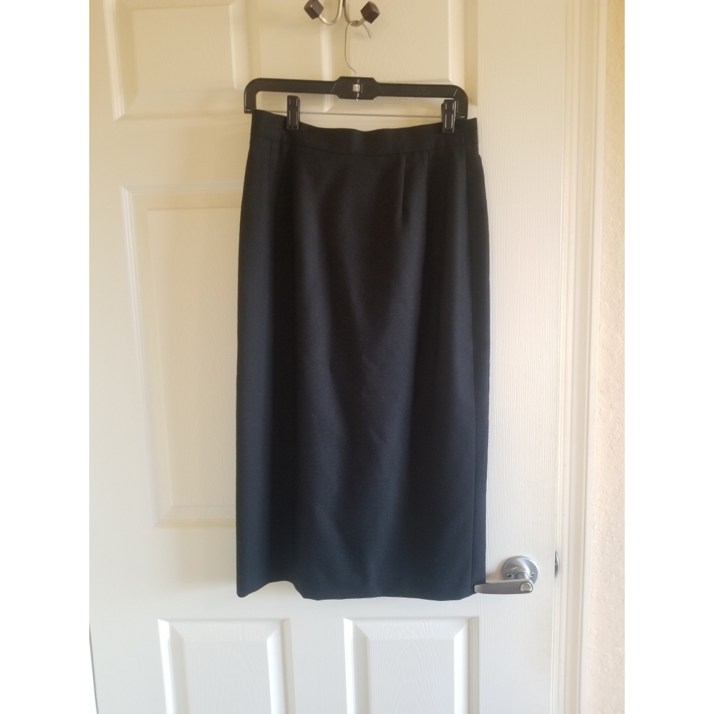 Vintage designer wool pencil skirt